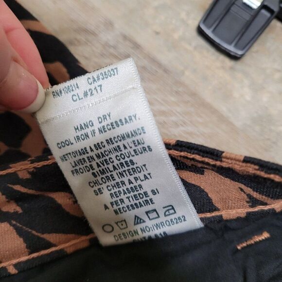 Joe's Jeans Wild Geometric Print The Skinny Jeans‎ Brown Black Women's Size 27 - Picture 15 of 16